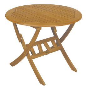 Ξύλινο ,Στρογγυλό Πτυσσόμενο Τραπέζι Acacia 60cm